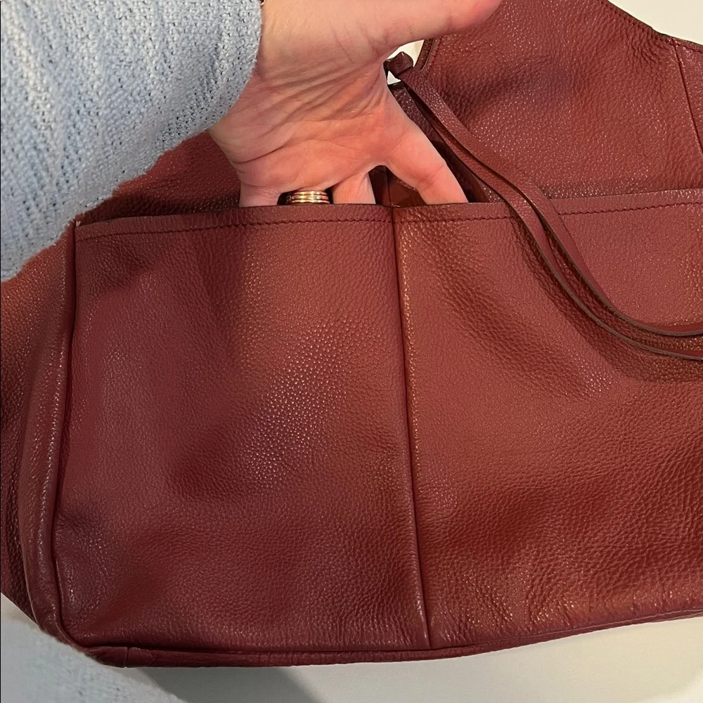 Lucky Brand - Burnt Henna Rhyn Leather Hobo Tote